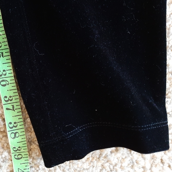 WHBM - THE LEGGING - Beautiful black velvet-like leggings for women - Size: L - Picture 10 of 10